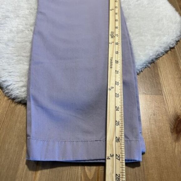 J. Crew Womens Chino Flat Front Slash Pocket Purple Chino Pants Size 6 - Picture 12 of 12